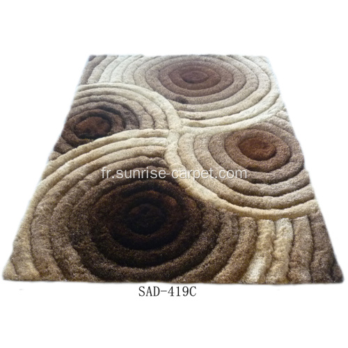 Tapis shaggy 3D